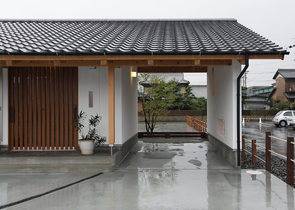 雨楽な家 北名古屋モデルハウス 雨の日のガレージ